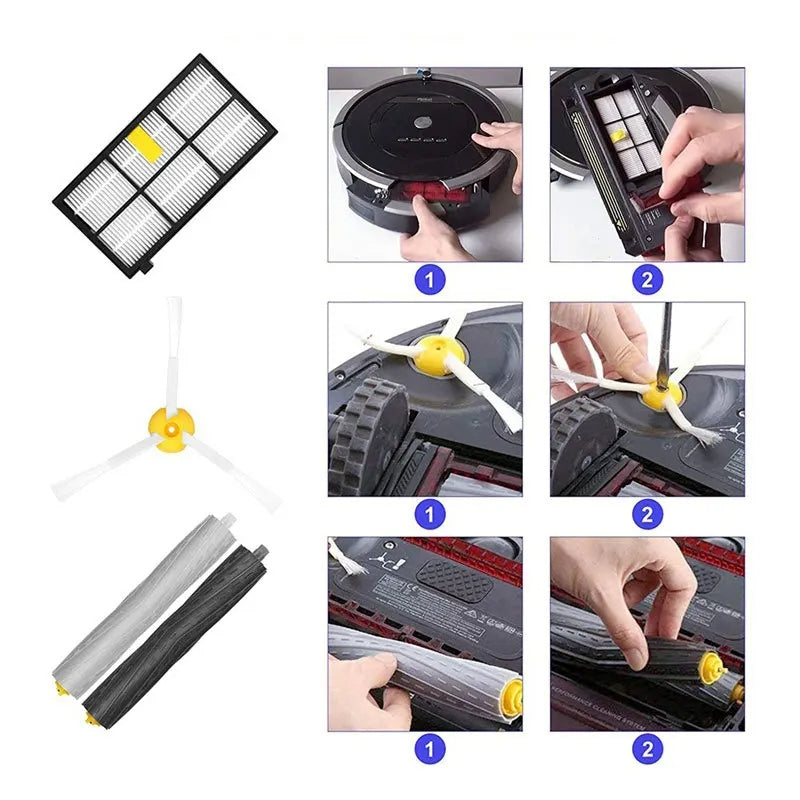 11 In 1 Sweeper Accessories For iRobot Roomba 800 & 900 Series