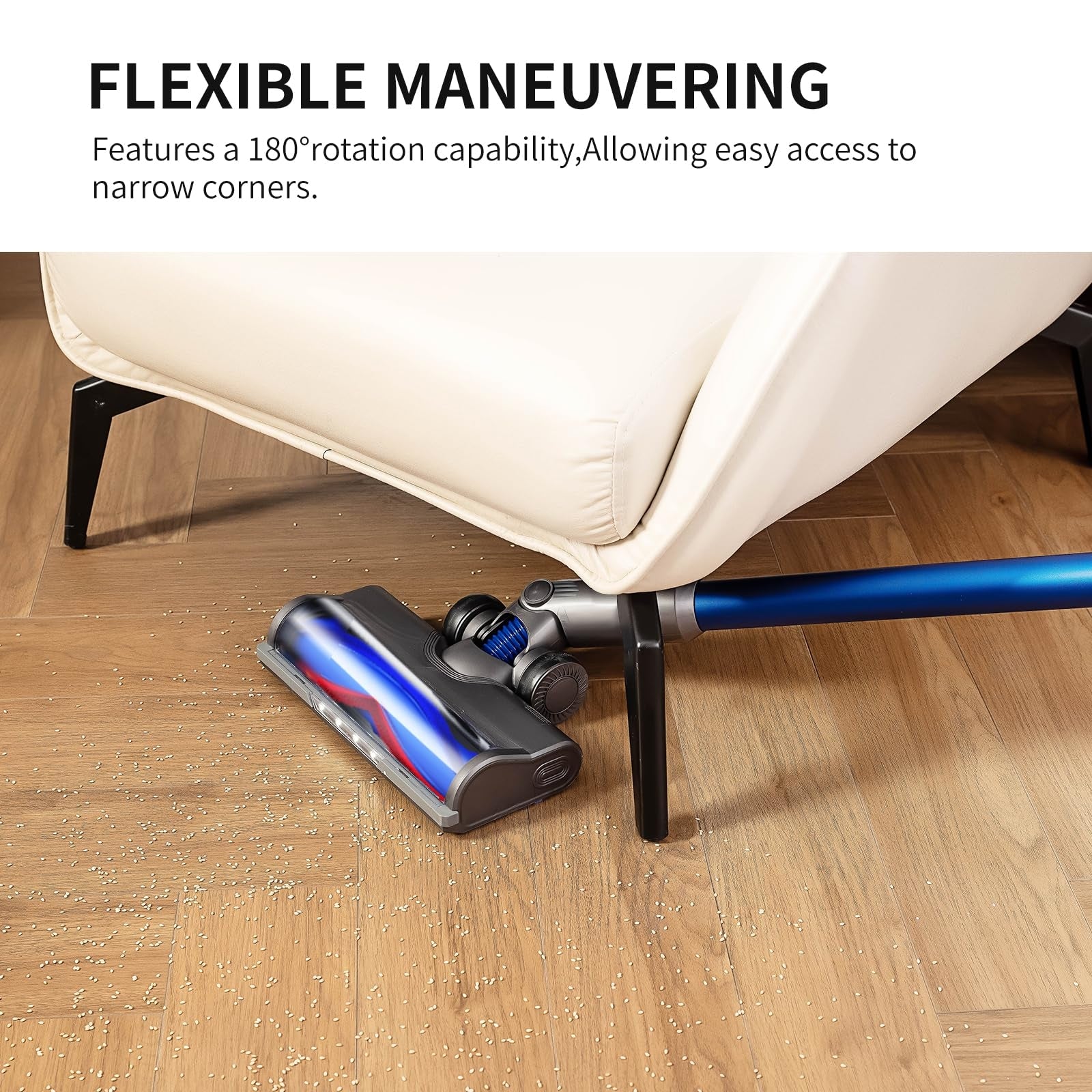 Anti-winding Direct Drive Brush Motor Head with LED Light For Dyson V6