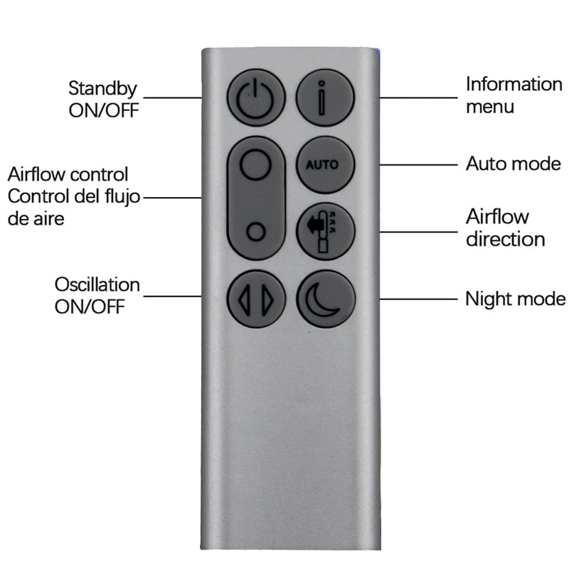 For Dyson TP04 TP06 TP09 DP04  Air Purifier Bladeless Fan Remote Control(Style 16)