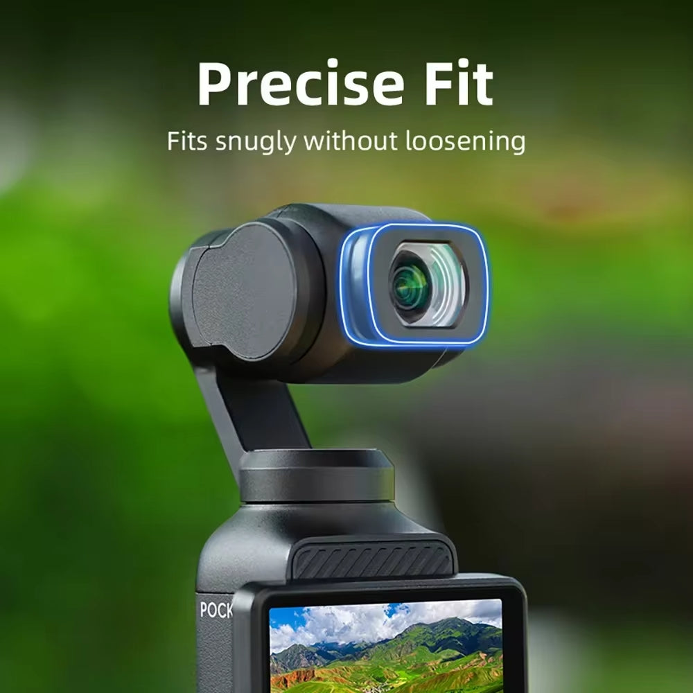 For DJI Osmo Pocket 3  Magnetic Wide-Angle Lens Extend FOV To 112 Degree