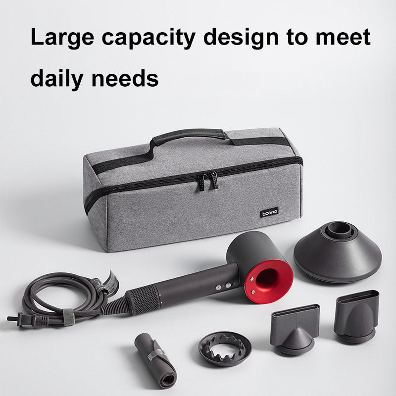 For Dyson Baona BN-DS010 Large Capacity Waterproof Hair Dryer Storage Bag(Black)