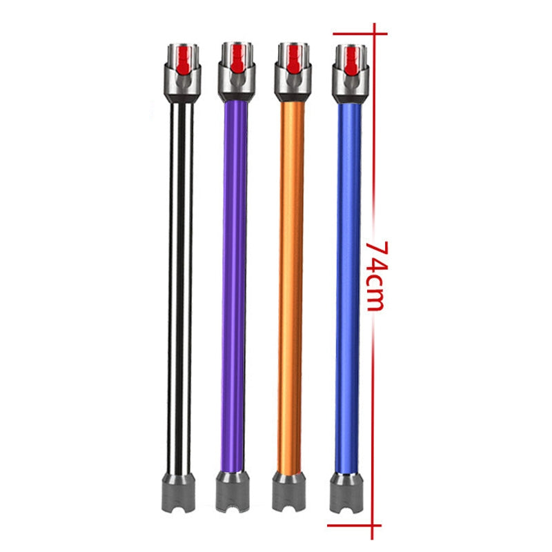 For Dyson V10 Digital Slim / V12 Vacuum Cleaner 74cm Extension Pole Metal Straight Pipe Accessories(Purple)