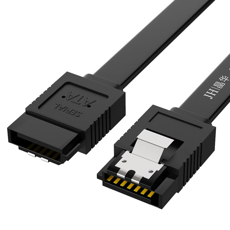 0.45m JINGHUA U510B High Speed SATA3.0 SSD Serial Cable(Black Straight To Straight)