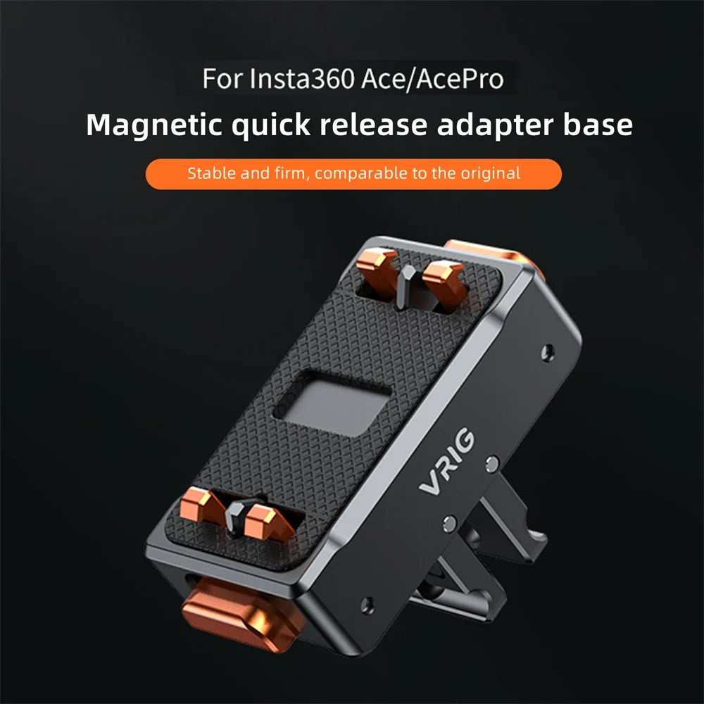 VRIG Magnetic Quick Release Adapter for Action Camera , Spec: Base+Top Cover Kit