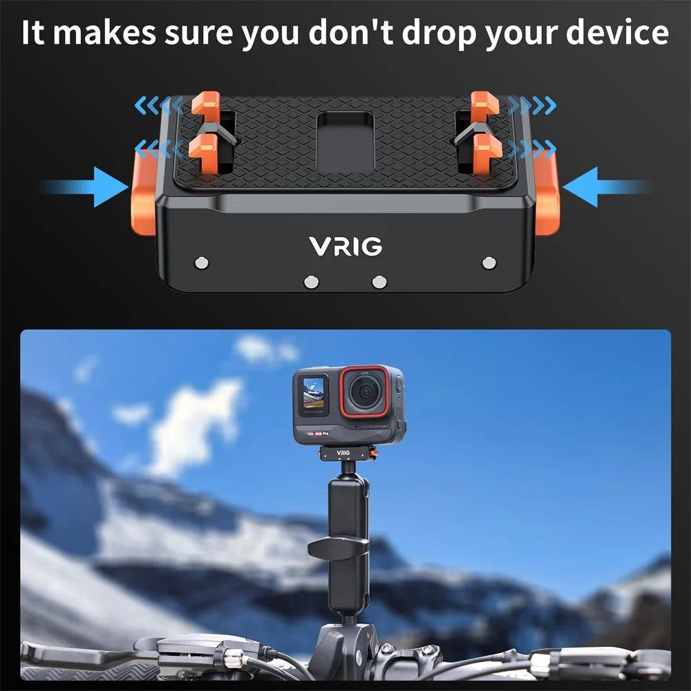 VRIG Magnetic Quick Release Adapter for Action Camera , Spec: Base+Top Cover Kit