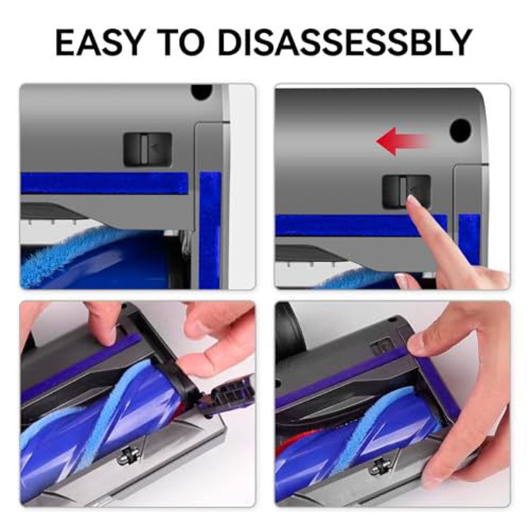 For Dyson V12 Slim / V10 Slim Full Range Dust Display Direct Drive Brush Head Vacuum Cleaner Accessories