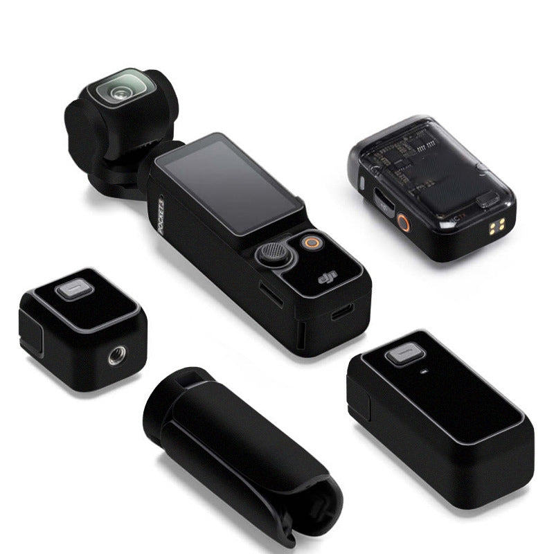 For DJI Pocket 3 Camera Stickers Anti-scratch Non-adhesive Protective Film(Matte Black)