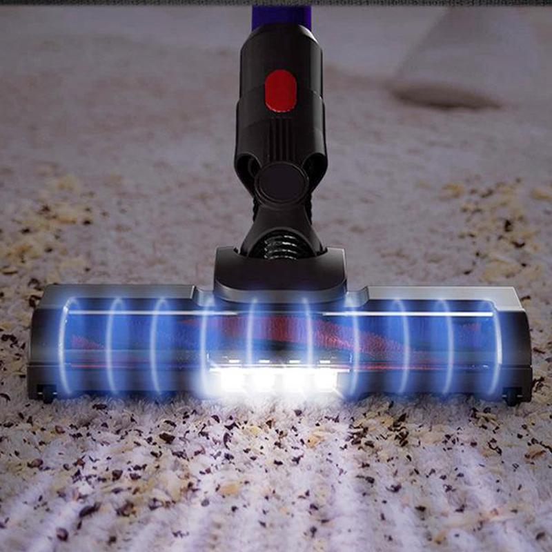 For Dyson V7 / V8 / V10 / V11 Vacuum Cleaner Floor Brush Head With LED Light 03B Roller Carpet