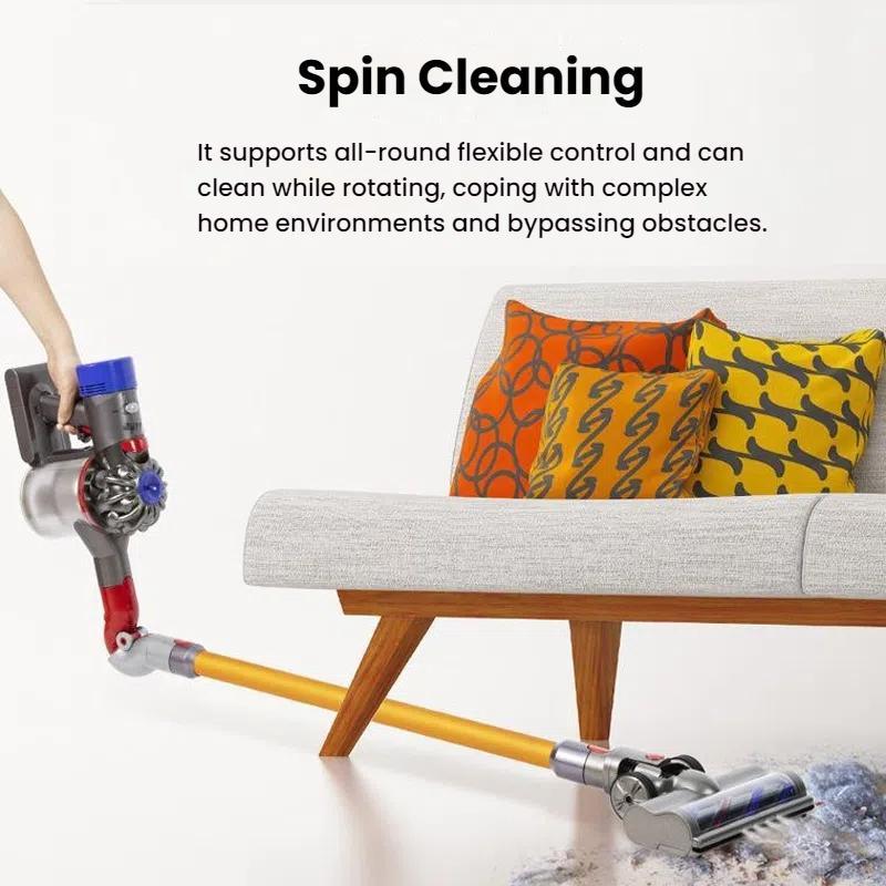 For Dyson V7 / V8 / V10 / V11 / V15 Vacuum Cleaner High Torque Turbine Floor Brush With Lighting