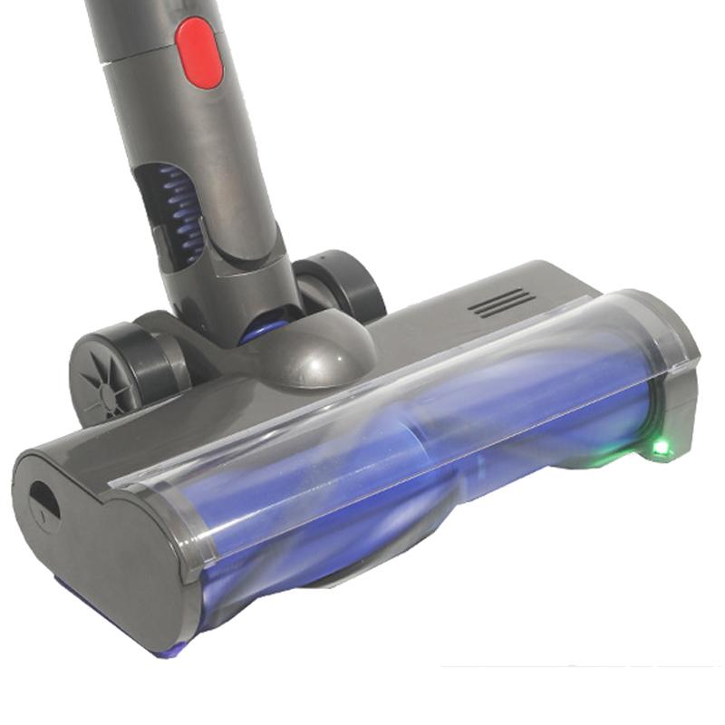 For Dyson V7 / V8 / V10 / V11 / V15 Vacuum Cleaner Direct Drive Anti-entanglement Brush Head with Green Light