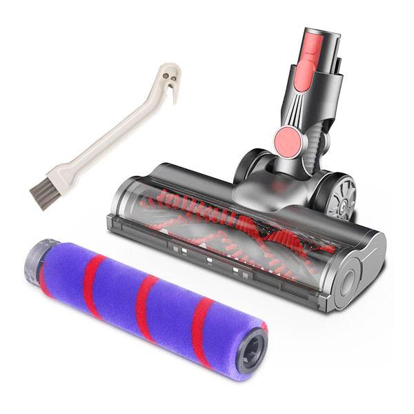 For Dyson V7 / V8 / V10 / V11 / V15 Vacuum Cleaner Floor Brush Carbon Fiber Attachment, Spec: 3pcs /Set