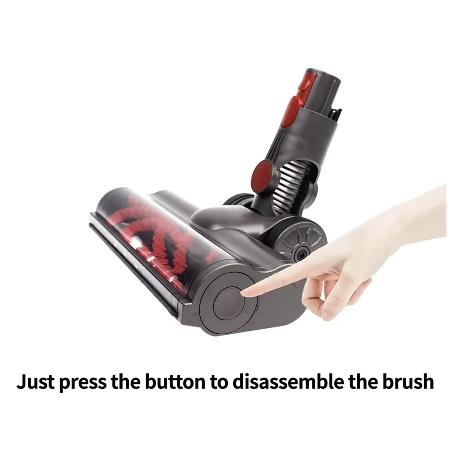 For Dyson V7 / V8 / V10 / V11 / V15 Vacuum Cleaner Floor Brush Carbon Fiber Attachment, Spec: 3pcs /Set