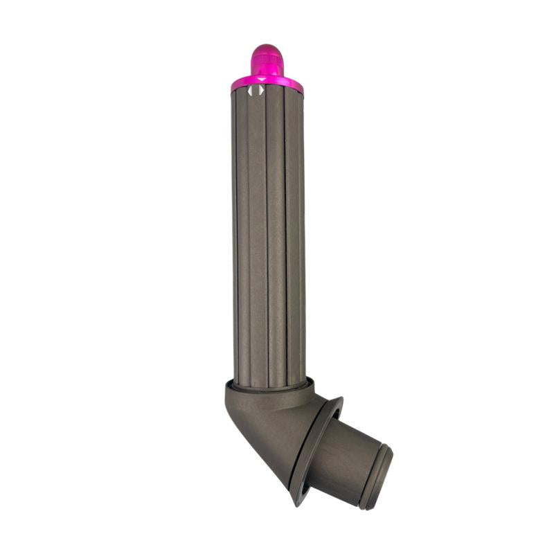 2 In 1 40mm For Dyson Hair Dryer 360 Degree Rotating Elbow Adapter And Hair Curling Barrel Set Rose Red