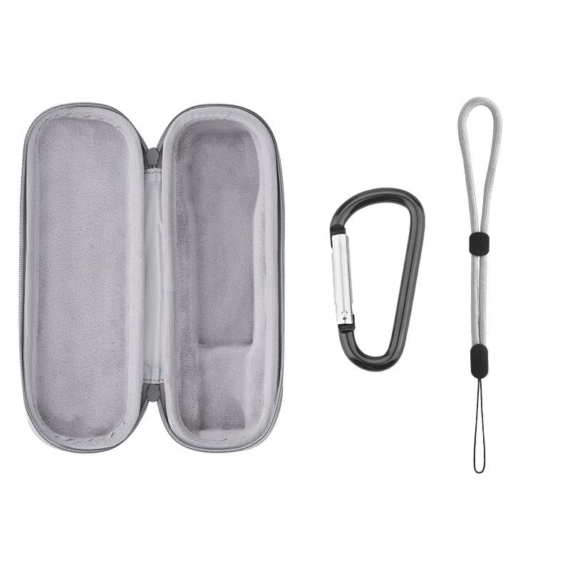 For DJI OSMO Pocket 3 BRDRC Storage Bag Standalone Handy Case Protective Pouch(PU Gray)