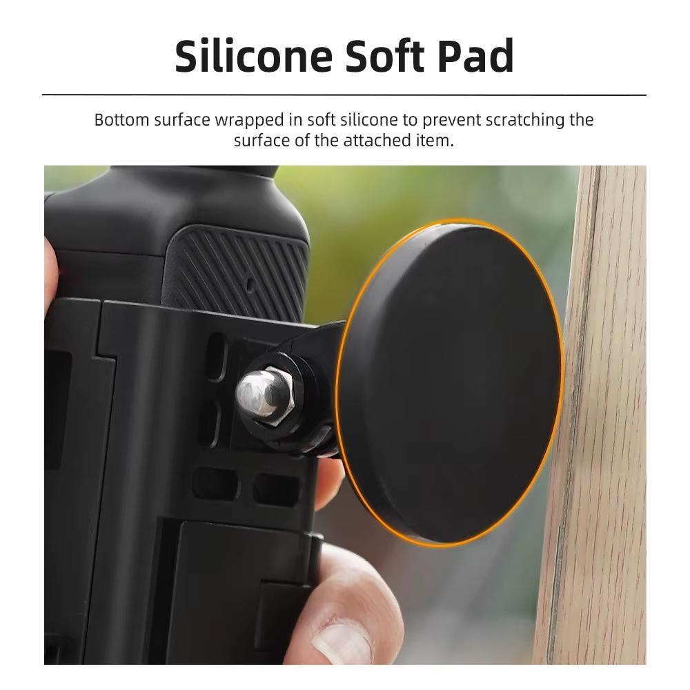 6pcs /Set For DJI Osmo Pocket 3 Flymile Magnetic Bracket Fixed Base Back Clip Adapter Bezel Accessories