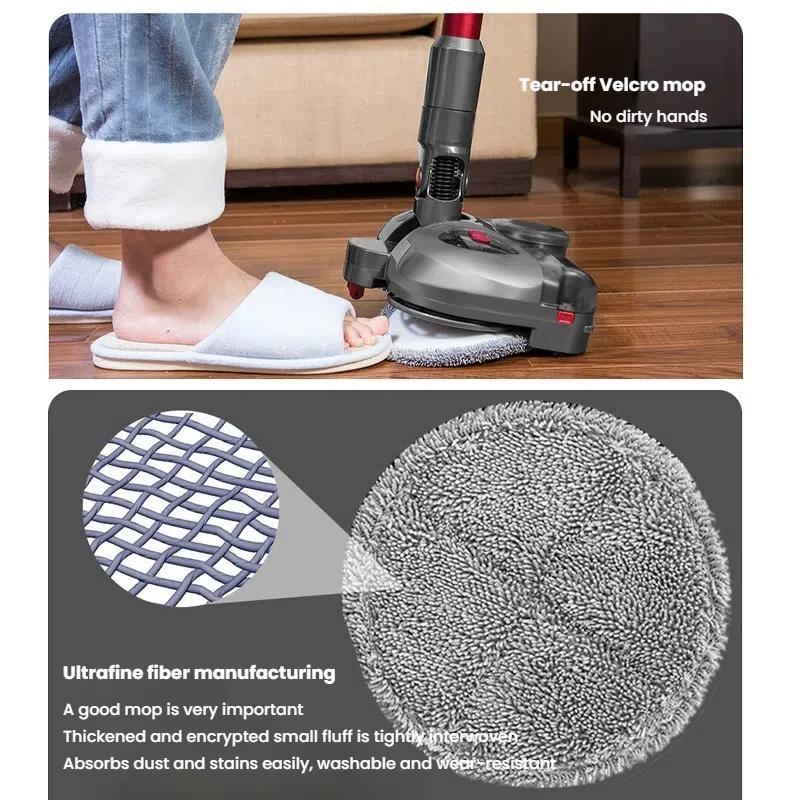 For Dyson V12 Slim / V10 Slim 4-In-1 Electric Mop Head With UV Sterilizer Light And Water Tank