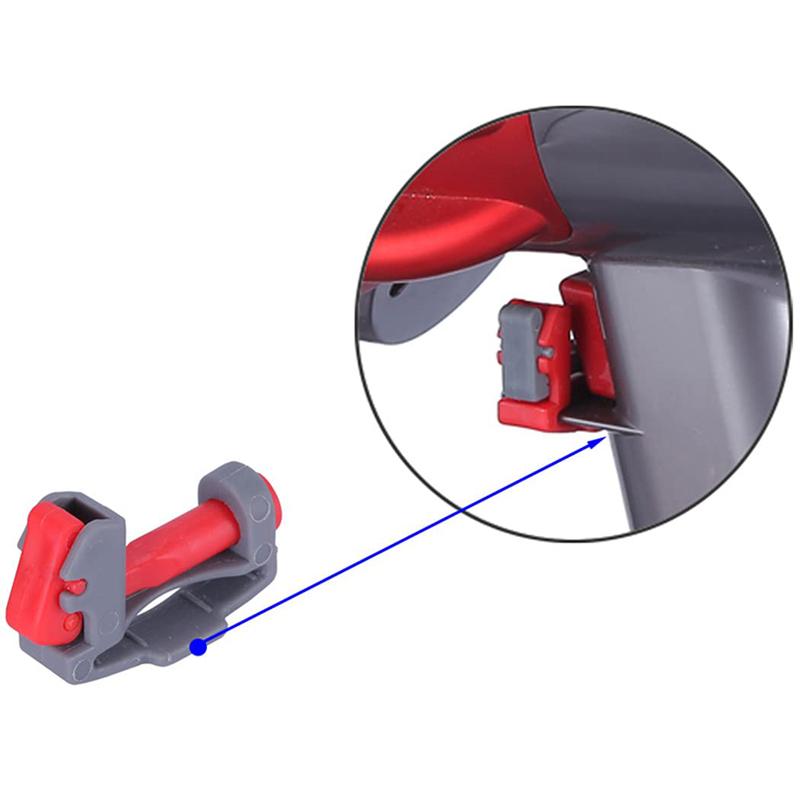 For Dyson V6 / V7 / V8 / V10 / V11 / V12 / V15 Vacuum Cleaner Switch Carabiner Holder(A Model Red Body Gray Key)