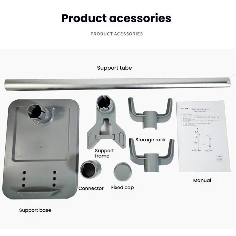 Universal Stand Holder for Cordless Stick Vacuum For Dyson, Xiaomi, Bissell, Shark, Midea, Whirlpool & More(Black)