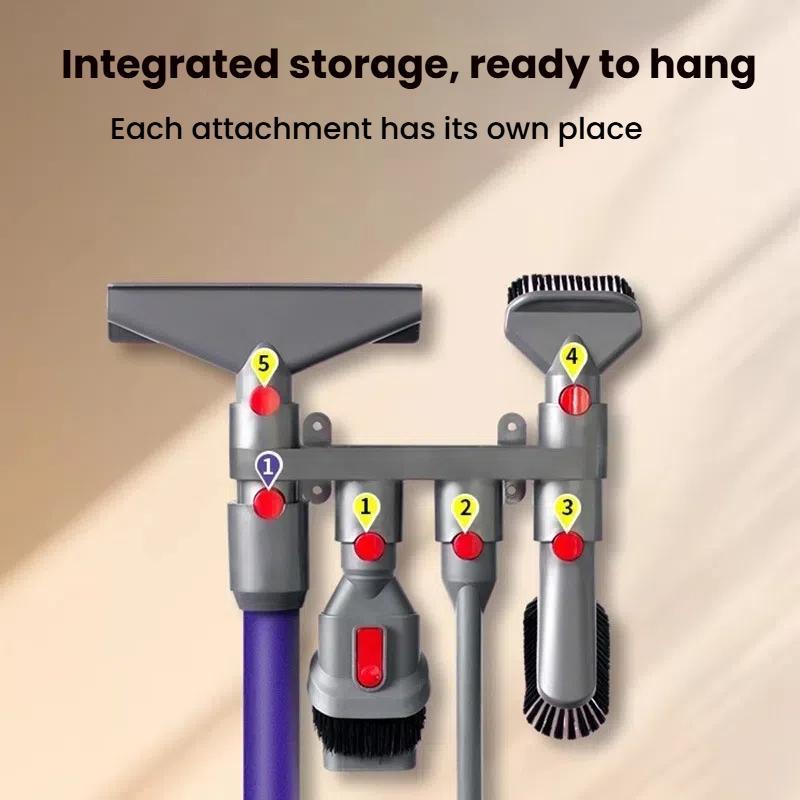 For Dyson V12 Vacuum Cleaner Wall Mount Storage Rack Accessory Holder Holds Up to 10 Attachments