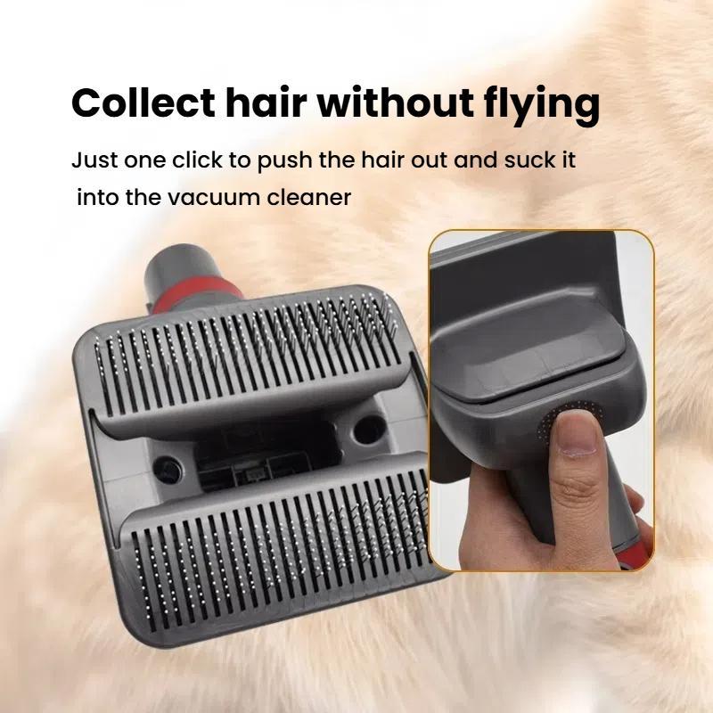 Pet Hair Brush Tool Attachment For Dyson V7/V8/V10/V11/V15 Vacuum(Gray)