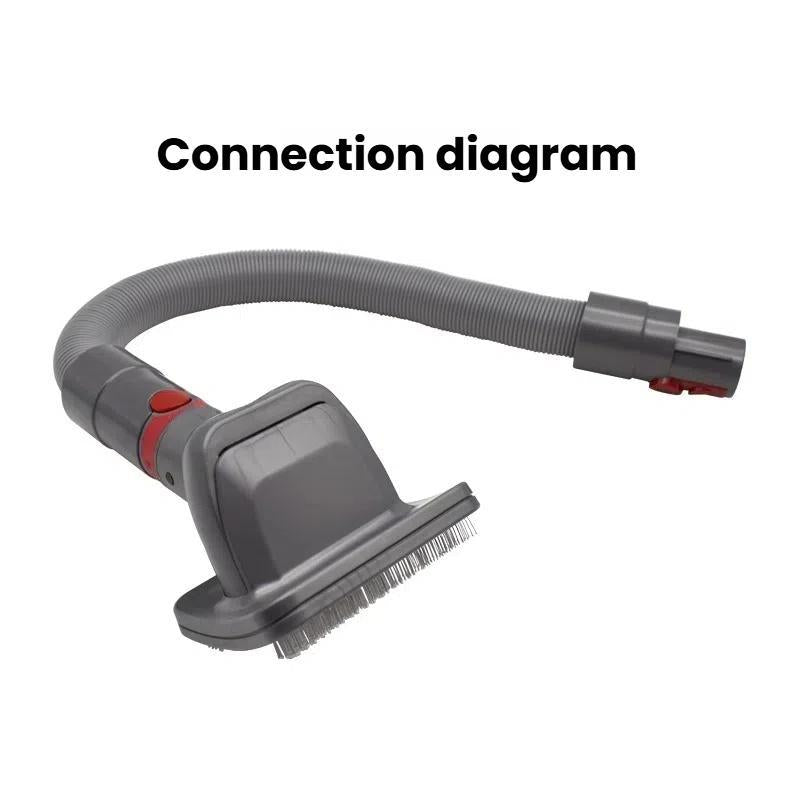 Pet Hair Brush Tool Attachment For Dyson V7/V8/V10/V11/V15 Vacuum(Gray)