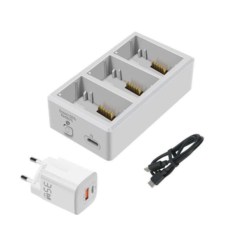 YX 3-Way Battery Charger For DJI Mini 4 Pro/Mini 3/Mini 3 Pro Charging Hub 35W EU Plug