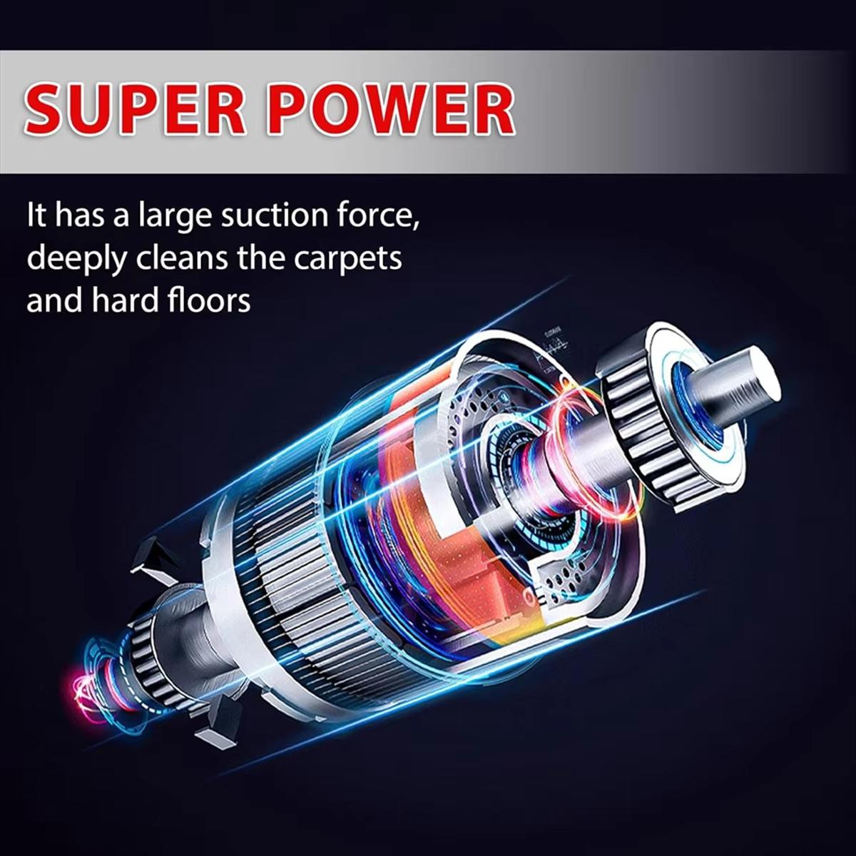 For Dyson V7/V8/V10/V11/G5 Carbon Fiber Brush Head With Green Light Floorhead Attachment