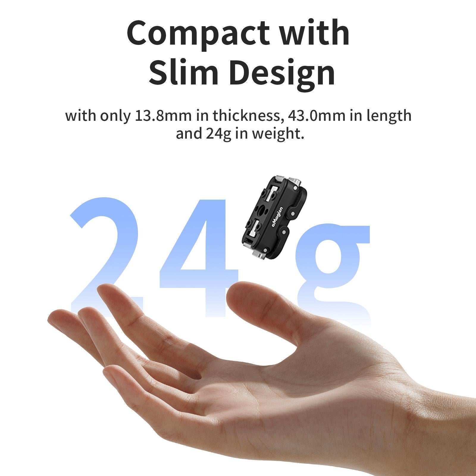 aMagisn Magnetic Quick Release Adapter for GoPro HERO13/12/11/10/9/8/11 Mini/MAX 2-in-1 Kit