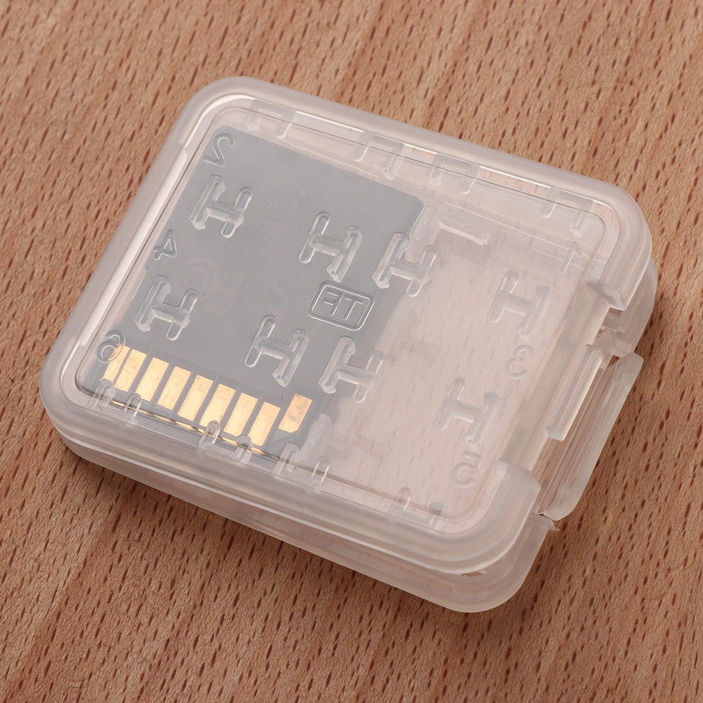 10 PCS Mini Transparent Multifunctional Storage Card Box