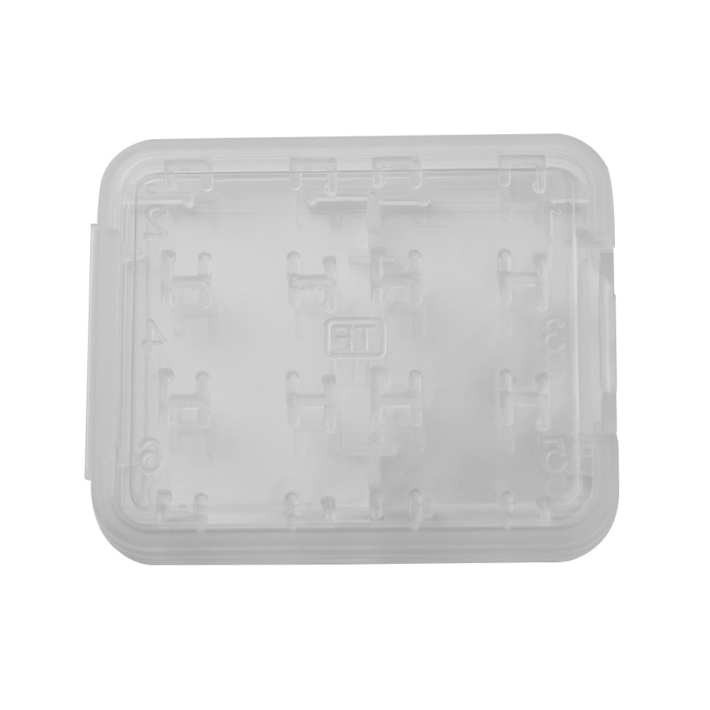 10 PCS Mini Transparent Multifunctional Storage Card Box