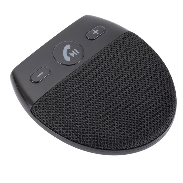 Bluetooth Car Speaker Hands Free Speakerphone USB Charging Speakerphone with Clip for Hands-Free Call Music Wireless Car Speaker Supports Answering Rejecting Calls Voice Dialing Playing Music