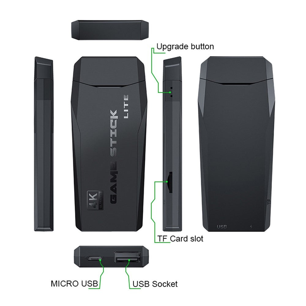 Y3 Lite Video Game Console HD Classic Dual 2.4G Wireless Controllers Game Stick Built-In 10000 Games - 32G