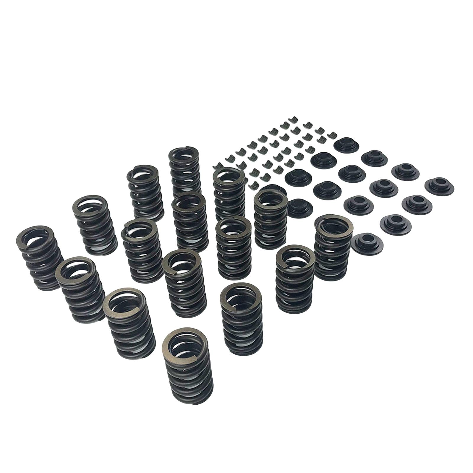 64x Valve Springs Kit W/ Retainer & Lock for Chevy Sbc 327 350 400