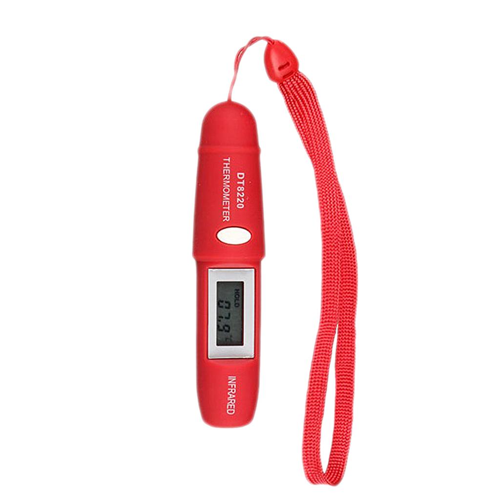 Pen Type Mini Infrared Thermometer IR Temperature Measuring LCD  Red