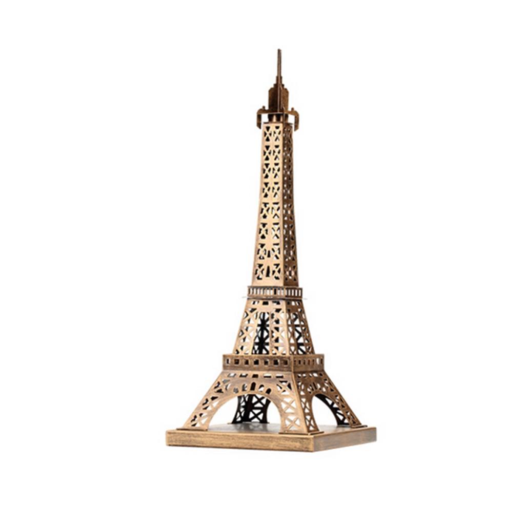 Retro Paris Eiffel Tower Statue Home Drawing Room Decor Figurines Souvenir