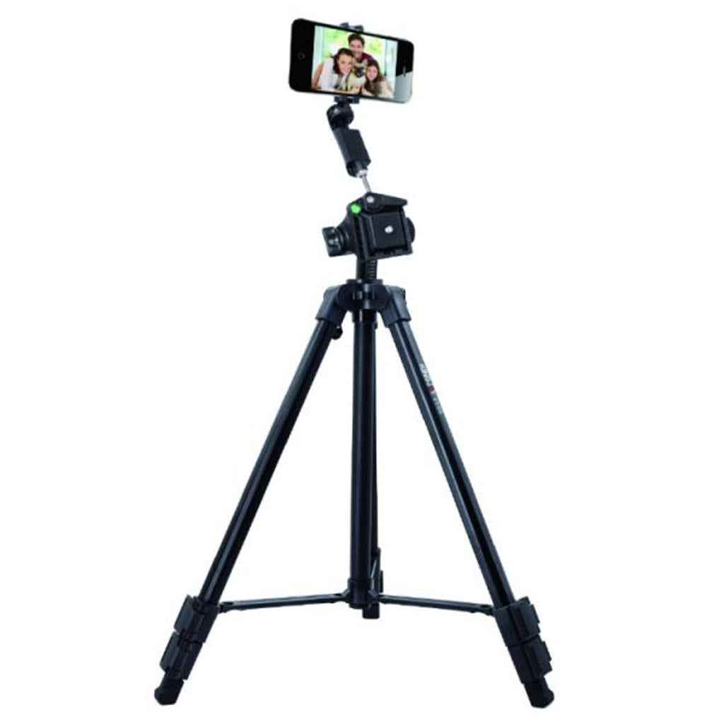 Portable Video Camera Tripod Steady Stand Pan Head Kit +Tripod Dual QR Plate