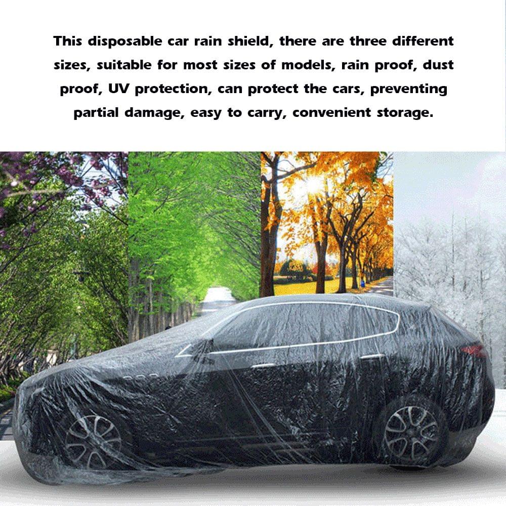 Clothing Hood PE Film Rain Shield Disposable Car Clothes - L